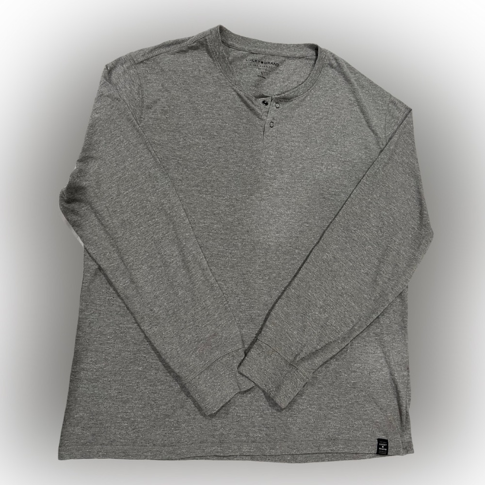 Lucky Brand long sleeve tshirt/jersey grey size large